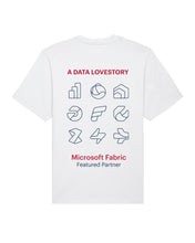 Laden Sie das Bild in den Galerie-Viewer, ORAYLIS Heavy Relaxed Shirt mit Backprint | Data Lovestory | unisex | white
