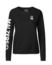 Laden Sie das Bild in den Galerie-Viewer, MALZERS Sweatshirt mit Armprint | Damen | Black
