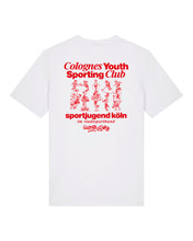 Laden Sie das Bild in den Galerie-Viewer, SJK Shirt mit Backprint | unisex | white
