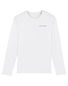 Kamellcher Longsleeve Lieblingswörter | unisex | white