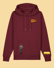 Laden Sie das Bild in den Galerie-Viewer, WILLERS Hoodie 1 mit Backprint | men | burgundy
