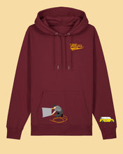 Laden Sie das Bild in den Galerie-Viewer, WILLERS Hoodie 2 mit Backprint | men | burgundy
