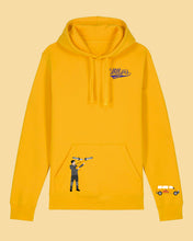 Laden Sie das Bild in den Galerie-Viewer, WILLERS Hoodie 2 mit Backprint | men | yellow
