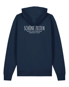 Lebenshilfe NRW Sweat-Hoodie mit Rücken-Motiv | unisex | blau