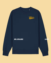 Laden Sie das Bild in den Galerie-Viewer, WILLERS Crewneck 1 mit Backprint | men | navy
