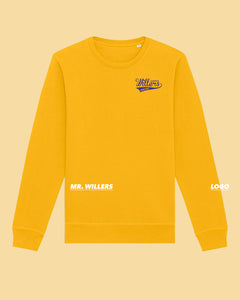 WILLERS Crewneck 2 mit Backprint | men | yellow