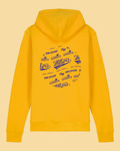 Laden Sie das Bild in den Galerie-Viewer, WILLERS Hoodie 2 mit Backprint | men | yellow
