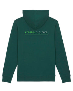 NAVACOM Zipper mit Backprint | create | unisex | dark green