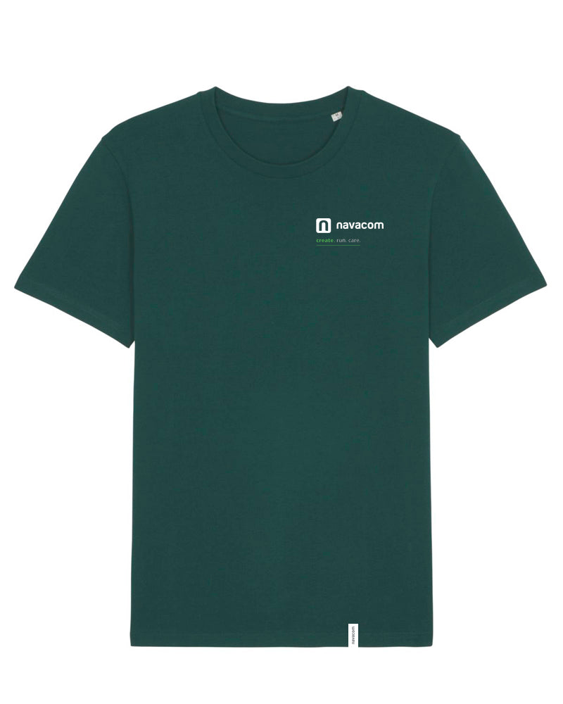NAVACOM Shirt mit Backprint | create | unisex | dark green