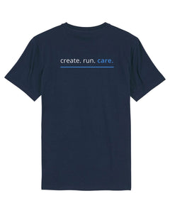 NAVACOM Shirt mit Backprint | care | unisex | dark blue