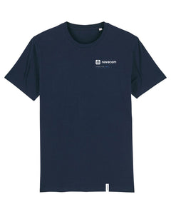 NAVACOM Shirt mit Backprint | care | unisex | dark blue