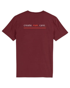 NAVACOM Shirt mit Backprint | run | unisex | dark red