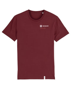 NAVACOM Shirt mit Backprint | run | unisex | dark red