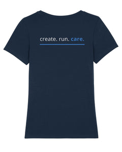 NAVACOM Shirt mit Backprint | care | wmn | dark blue