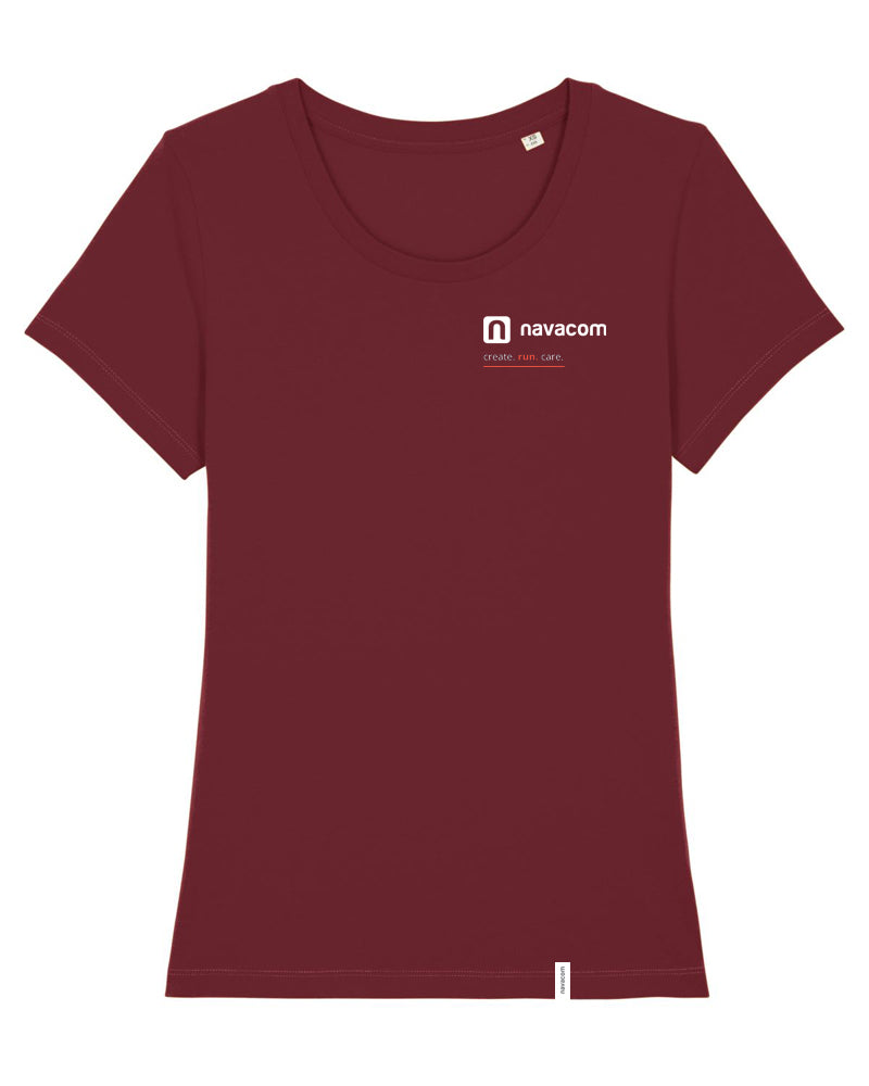 NAVACOM Shirt mit Backprint | run | wmn | dark red