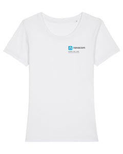 NAVACOM Shirt mit Backprint | Basic | wmn | white