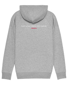 ORAYLIS Hoodie mit Backprint | May the data be with you | men | light grey